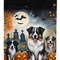 Edge Collections - 11.25" x 15.5" - Multicolor - Garden Flag Australian Shepherd Halloween - 1 Piece